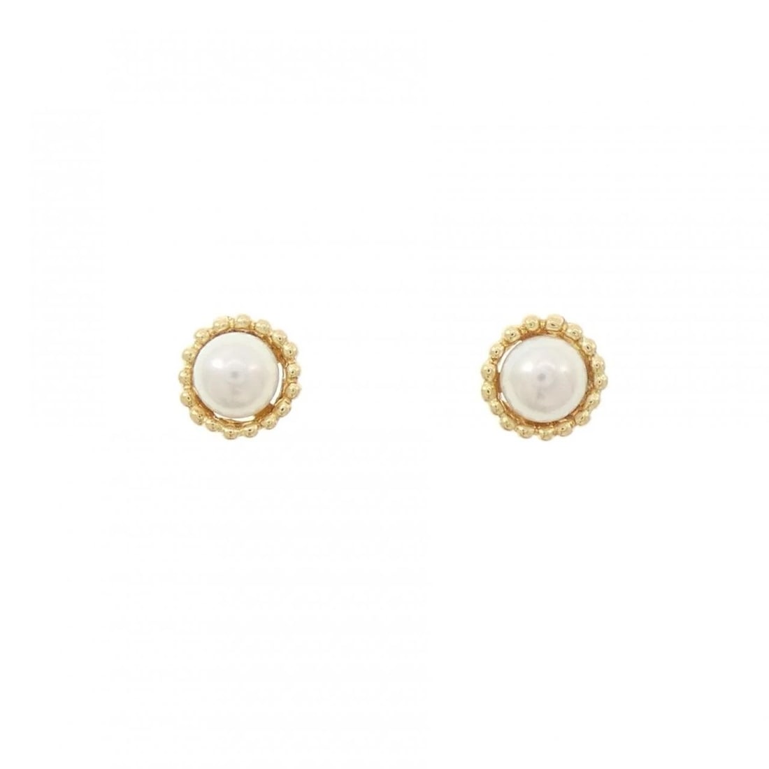 MIKIMOTO AKOYA PEARL PIERCE: Mikimoto Akoya Pearl Pierce Brand: MIKIMOTO Type/Style: MIKIMOTO Pierce/Earring Material: K18 yellow gold, Main Stone Akoya Pearl Color: yellow gold Size: Actual Size Approx. height x width: 5.9mm x