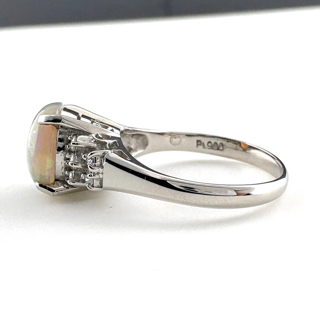OPAL DESIGN RING PLATINUM RING - 4
