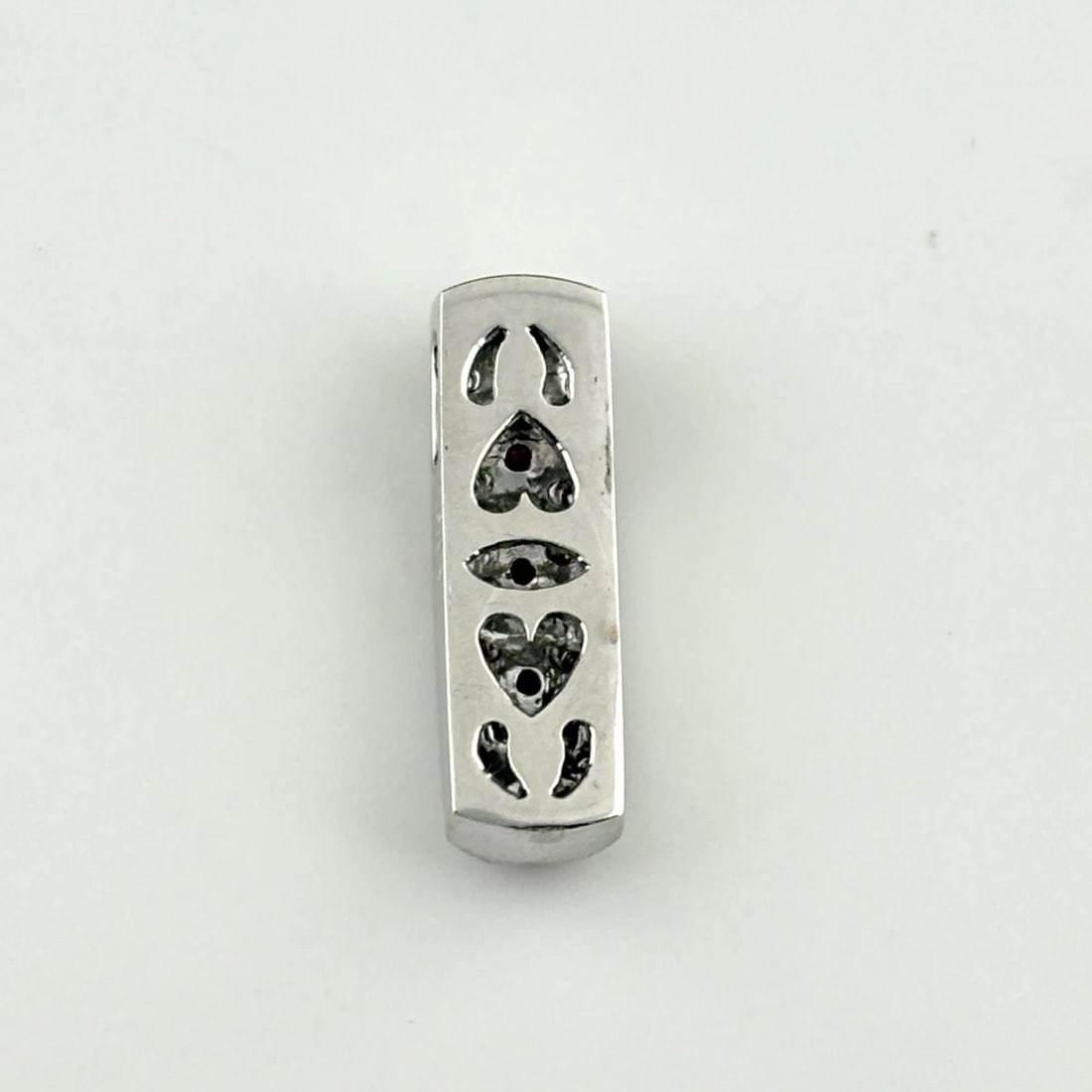 RUBY DESIGN PENDANT HEAD WHITEGOLD PENDANT - 2