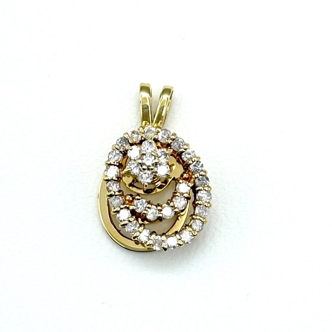 MELEE DIAMOND YG YELLOWGOLD PENDANT HEAD (1 of 3)