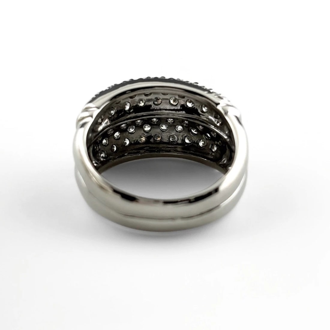 MELEE DIAMOND DESIGN RING PLATINUM RING - 2