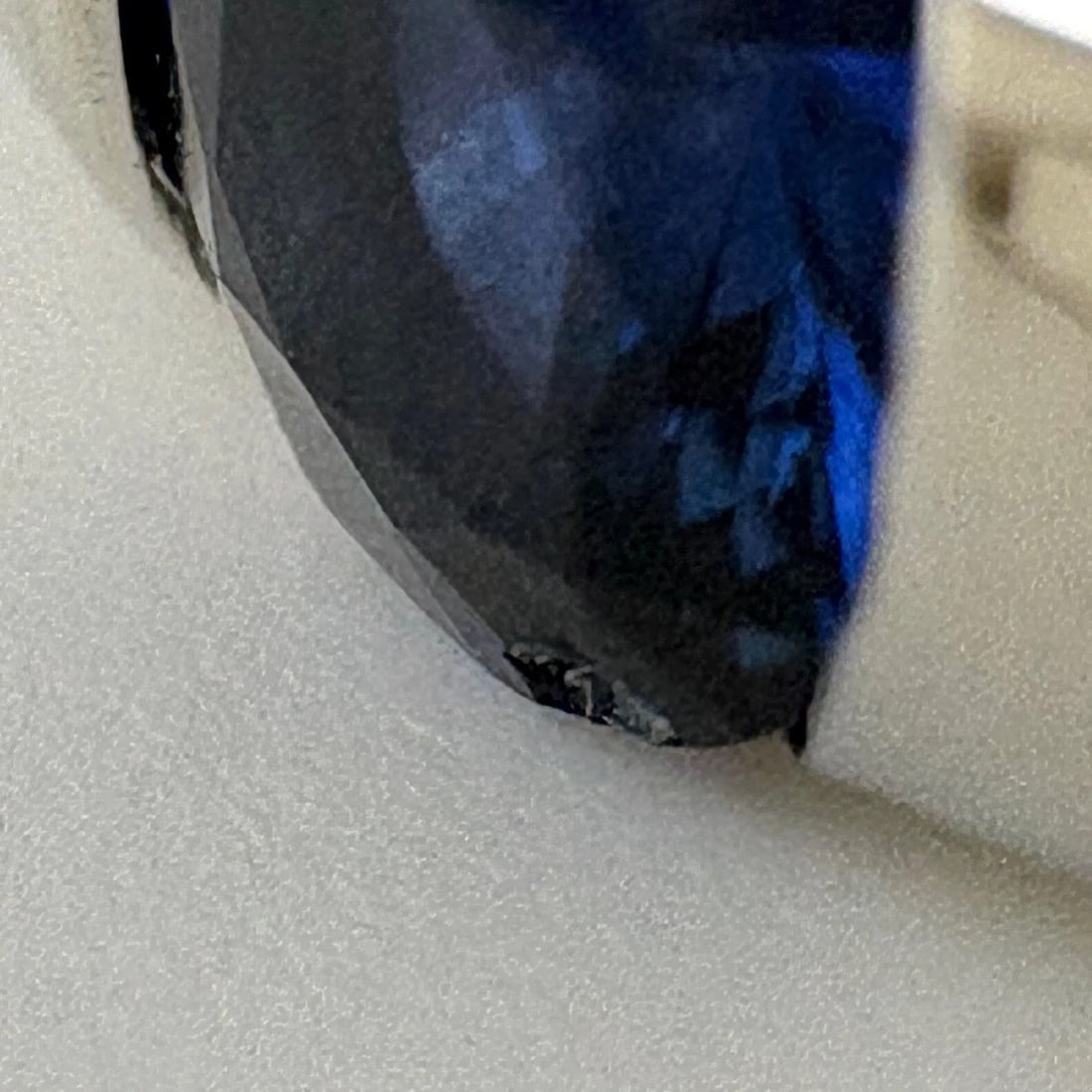SAPPHIRE DESIGN RING PLATINUM RING - 3