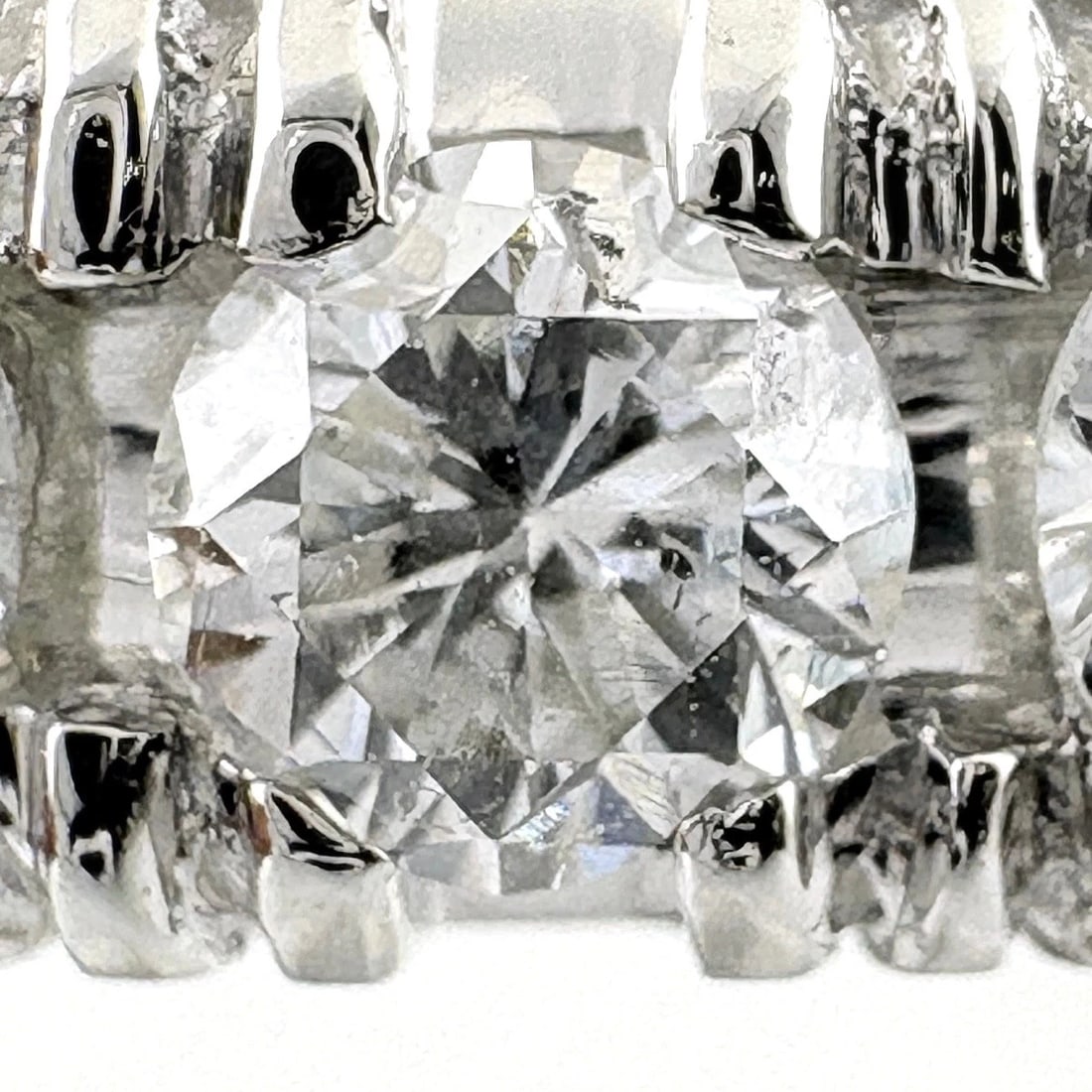 MELEE DIAMOND DESIGN RING PLATINUM - 2