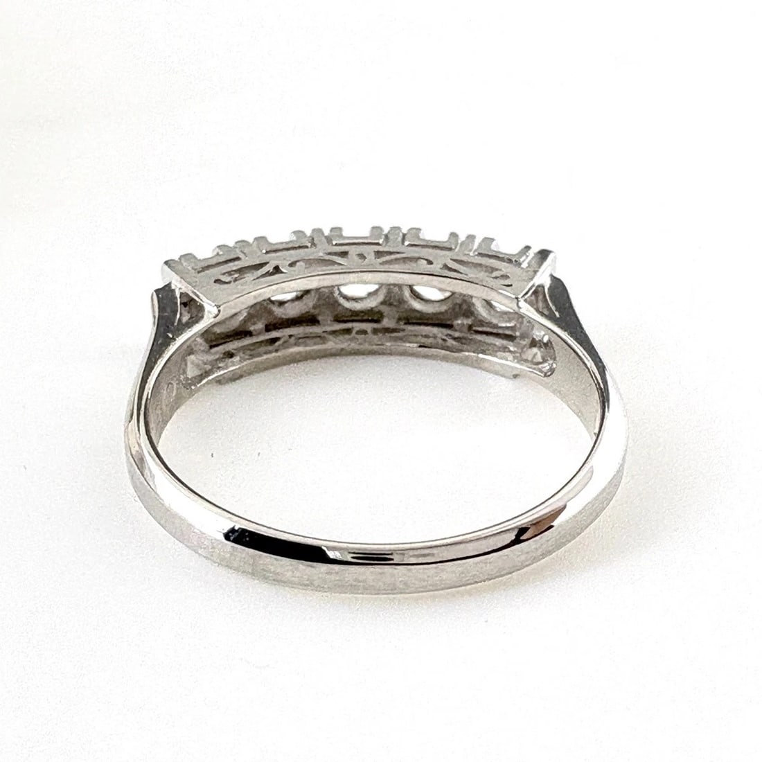 MELEE DIAMOND DESIGN RING PLATINUM - 3
