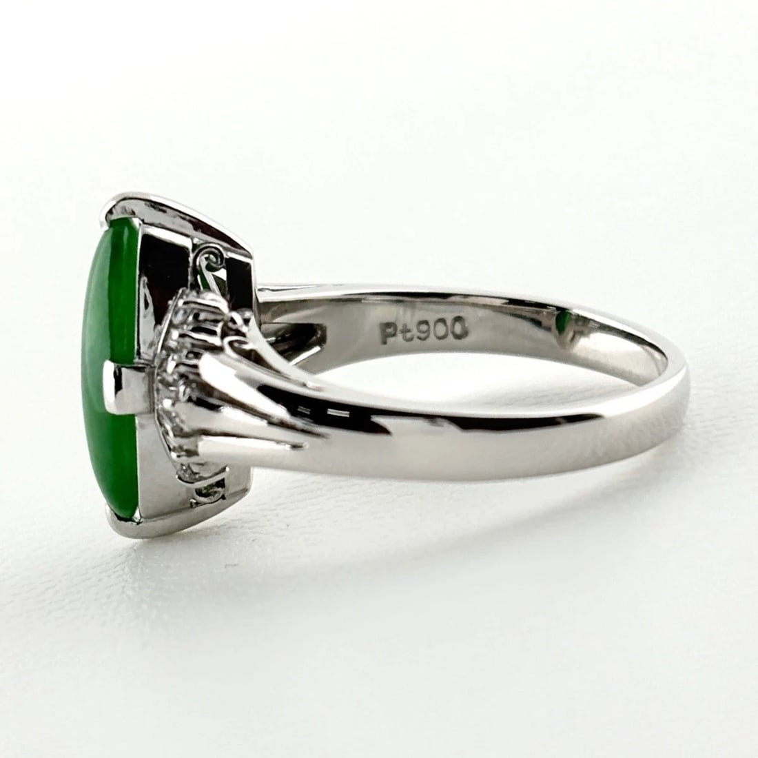 JADE DESIGN RING PLATINUM - 3