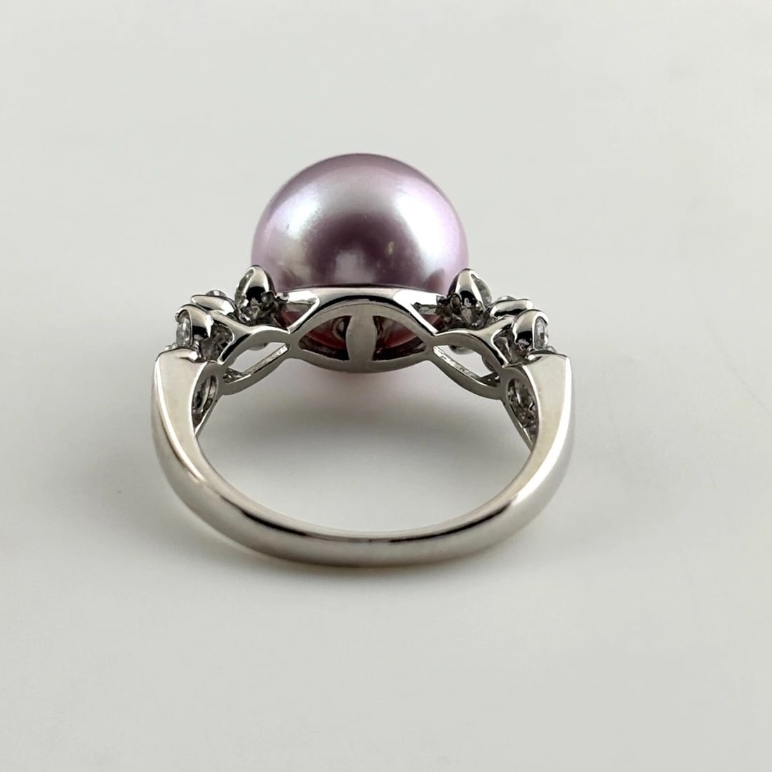 PEARL DESIGN RING PLATINUM RING - 3
