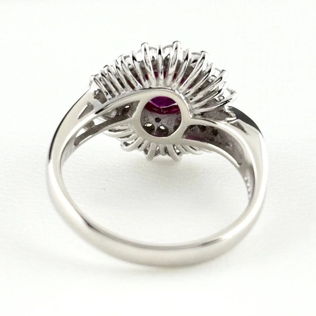 RUBY DESIGN PLATINUM DIAMOND RING PT900 - 3