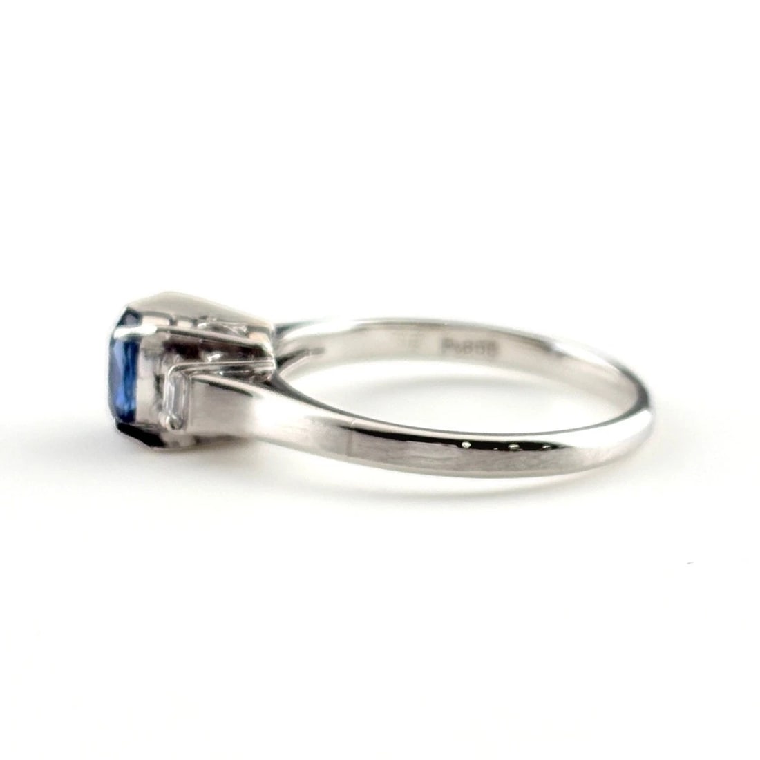 SAPPHIRE DESIGN RING PLATINUM - 3