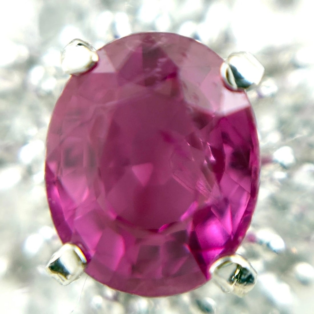 RUBY DESIGN NECKLACE PLATINUM PENDANT - 2