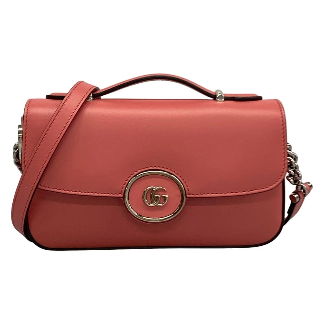 GUCCI MARMONT RED LEATHER SHOULDER BAG: GUCCI Marmont Red Leather Shoulder Bag Brand: GUCCI Type/Style: Shoulder Bag Material: Exterior Material Leather Color: Exterior Color Red Size: Height : 4.72 inch" (12 cm) Width : 8.46 inch (21.5 cm)