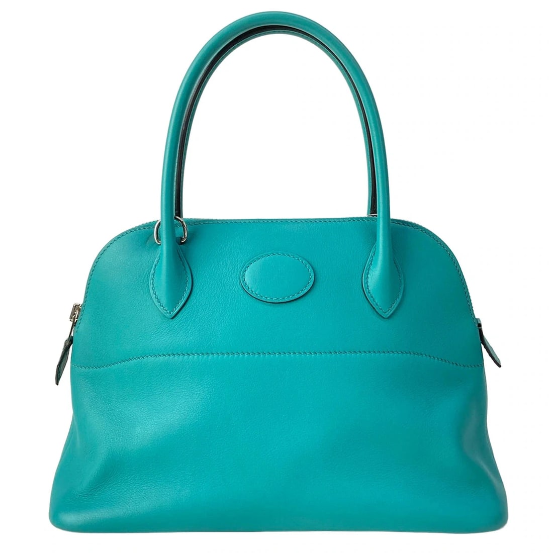 HERMES BOLIDE BLUE PAON VEAU SWIFT X HANDBAG: HERMES Bolide Blue Paon Veau Swift X Handbag Brand: HERMES Type/Style: Handbag Material: Exterior Material Veau Swift Color: Exterior Color Blue Paon Size: Height : 7.67 inch(19.5 cm) Width : 10.63 in