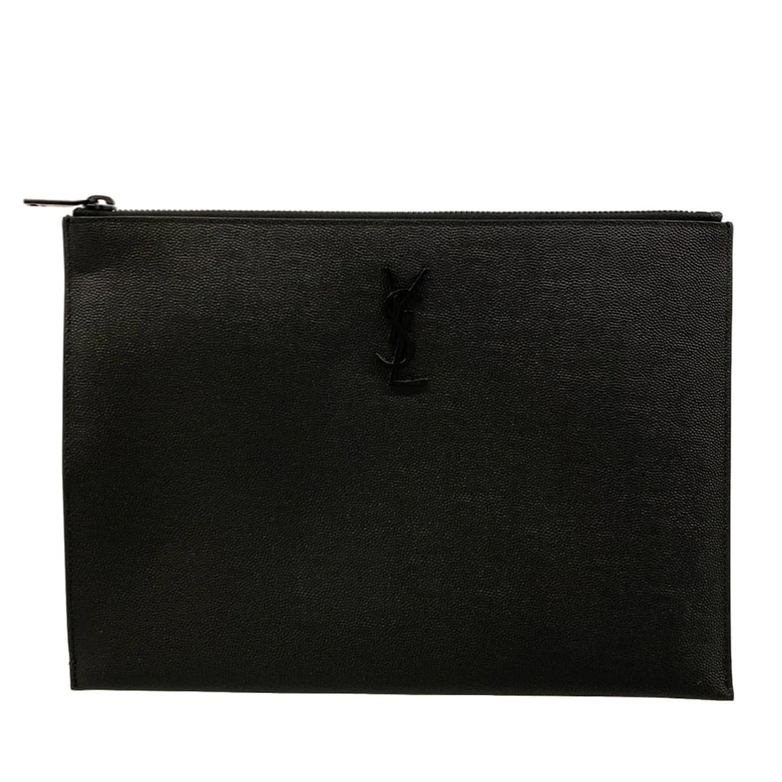 SAINT LAURENT PARIS BLACK LEATHER CLUTCH BAG: SAINT LAURENT PARIS Black Leather Clutch Bag Brand: SAINT LAURENT PARIS Type/Style: Clutch Bag Material: Exterior Material Leather Color: Exterior Color Black Size: Height : 8.27 inch (21 cm) Width : 