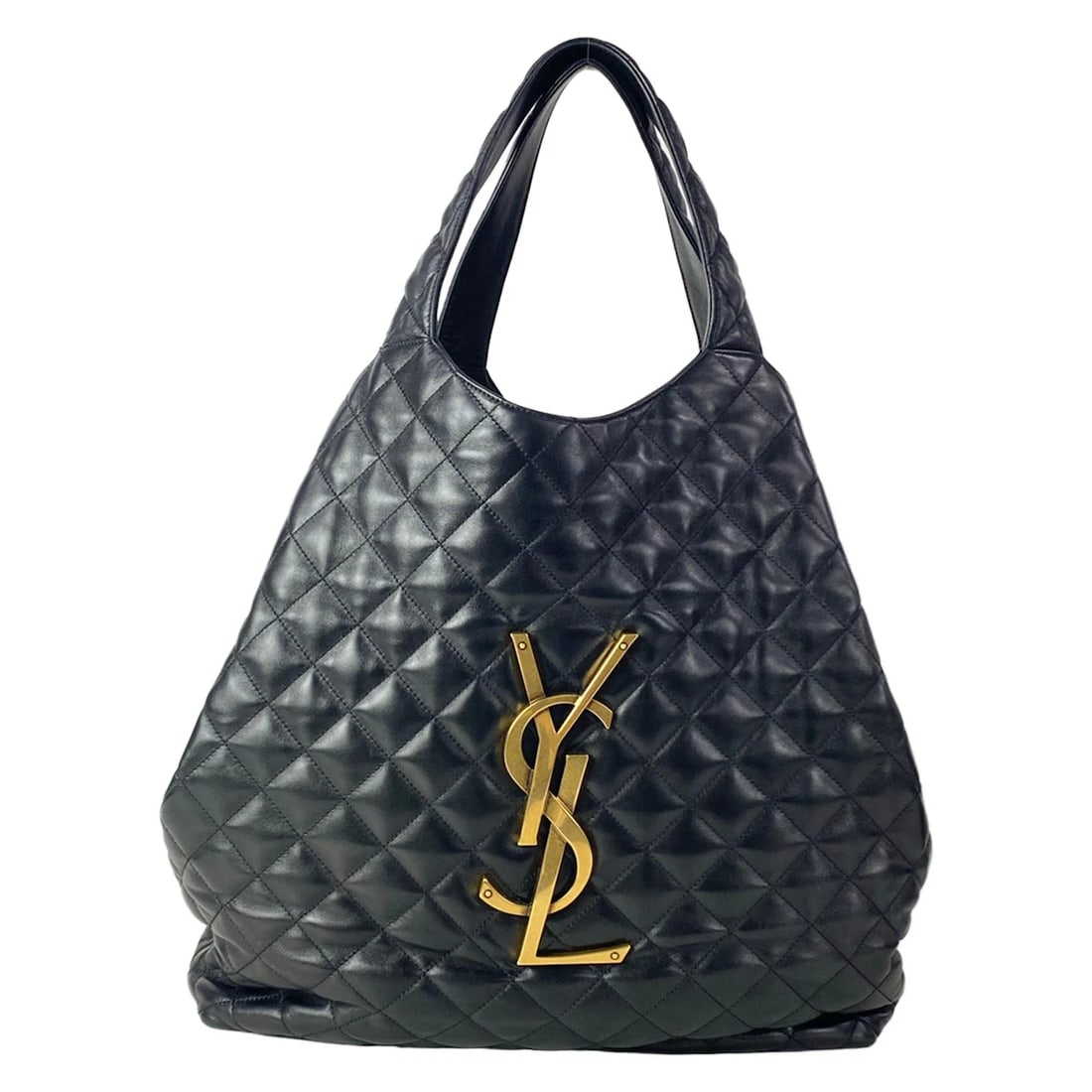 SAINT LAURENT PARIS ICARE MAXI SHOPPING BAG: SAINT LAURENT PARIS Icare Maxi Shopping Bag Brand: SAINT LAURENT PARIS Type/Style: Tote Bag Material: Exterior Material Lambskin Color: Exterior Color Black Size: Height : 15.35 inch (39 cm) Width :