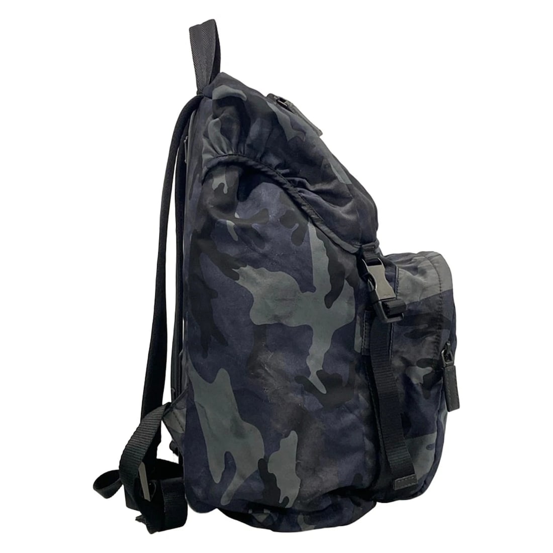 PRADA DARK NAVY GRAY MULTI NYLON BACKPACK - 2