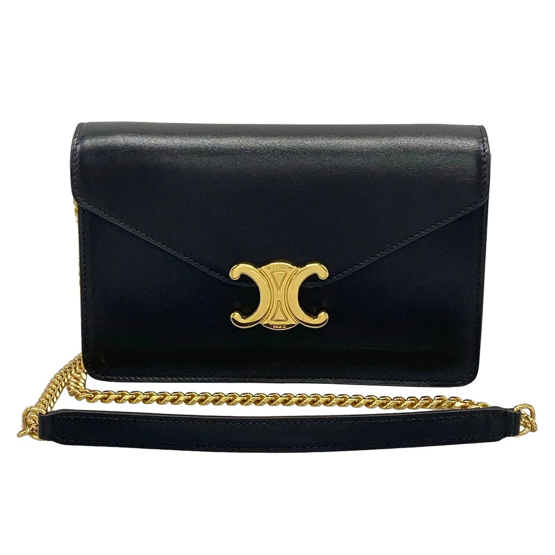CELINE BLACK SHINY CALFSKIN LEATHER (1 of 6)