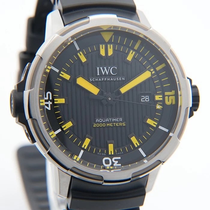IWC AQUATIMER AUTOMATIC BLACK WATCH - 4