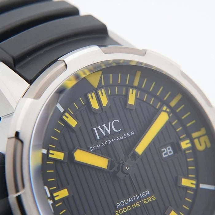 IWC AQUATIMER AUTOMATIC BLACK WATCH - 5