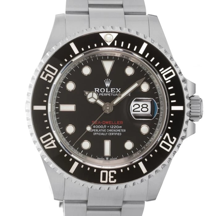 ROLEX SEA DWELLER STAINLESS STEEL WATCH: ROLEX Sea Dweller Stainless Steel Watch Brand: ROLEX Type/Style: Wristwatch Material: Band Material Stainless Steel, Case Material Stainless Steel Color: Band Color Silver, Dial Color Black, Case Colo