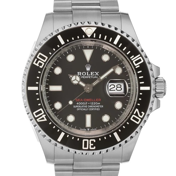 ROLEX SEA DWELLER STAINLESS STEEL WATCH: ROLEX Sea Dweller Stainless Steel Watch Brand: ROLEX Type/Style: Wristwatch Material: Band Material Stainless Steel, Case Material Stainless Steel Color: Band Color Silver, Dial Color Black, Case Colo