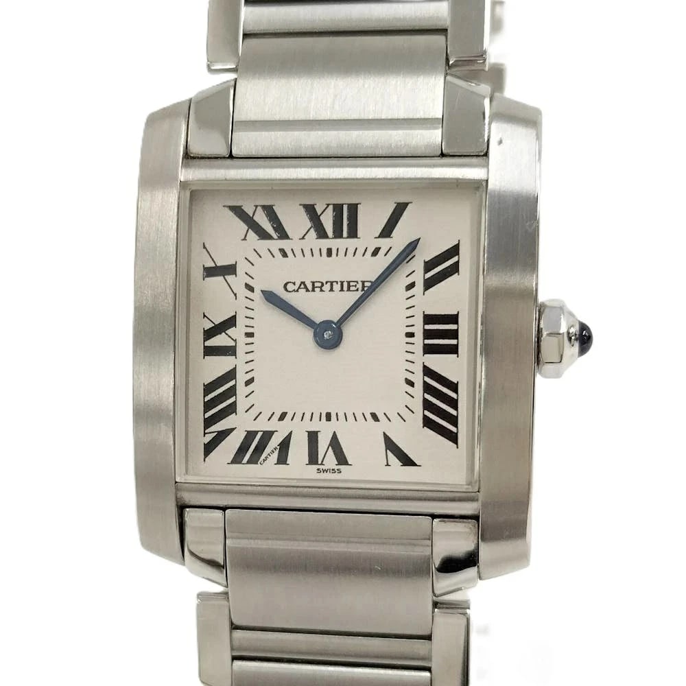 CARTIER TANK MM WRIST WATCH QUARTZ WATCH: Cartier Tank MM Wrist watch Quartz Watch Brand: Cartier Type/Style: Wristwatch Material: SS Color: Dial Color ivory Size: Diameter approx. W25H21 (mm) [excluding crown part] -Arm circumference: maximu