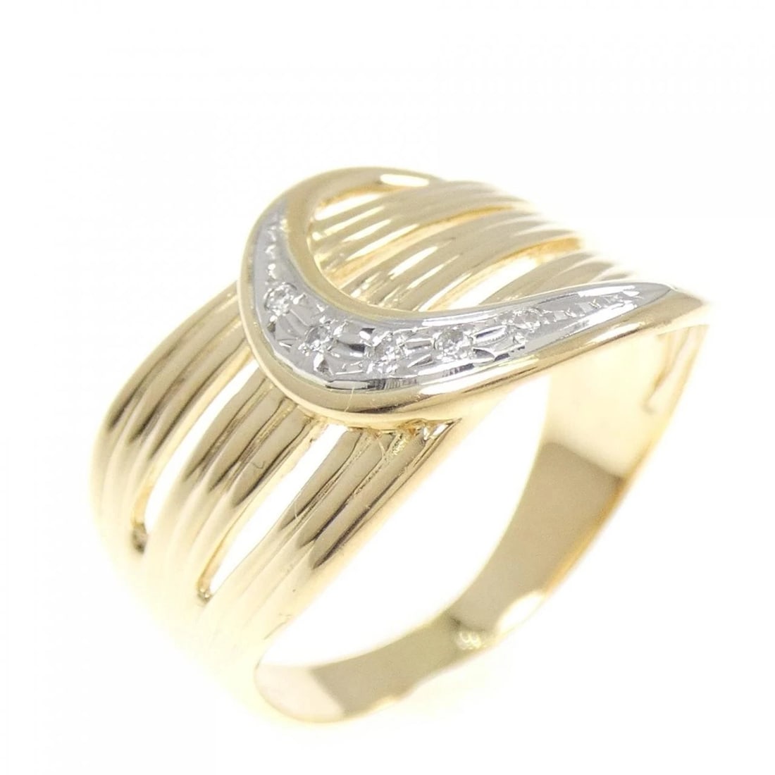 K18YG/PT900 DIAMOND RING: K18YG/PT900 diamond ring Brand: Unbranded Type/Style: Diamond Ring Material: 18k yellow gold / Platinum 900, Main Stone Natural Color: yellow gold Size: US 8 Accessories: None Accessories Notice: