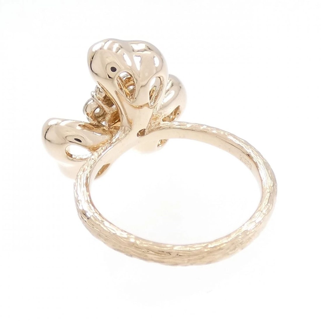 K18PG FLOWER DIAMOND RING - 3