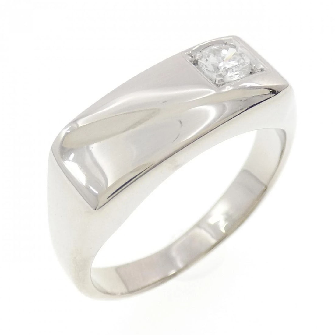 PT900 DIAMOND RING: PT900 Diamond Ring Brand: Unbranded Type/Style: Diamond Ring Material: PT900, Main Stone Natural Color: silver Size: US 7 1/4 Accessories: None Accessories Notice: When purchasing pre-owne
