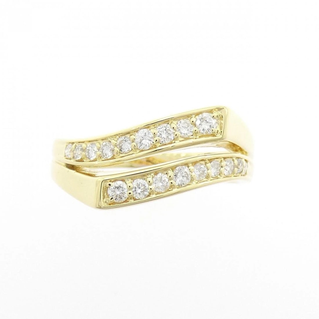 K18YG DIAMOND RING: K18YG Diamond Ring Brand: Unbranded Type/Style: Diamond Ring Material: K18YG, Main Stone Natural Color: Yellow Gold Size: US 6 1/4 Accessories: None Accessories Notice: When purchasing pre-owned