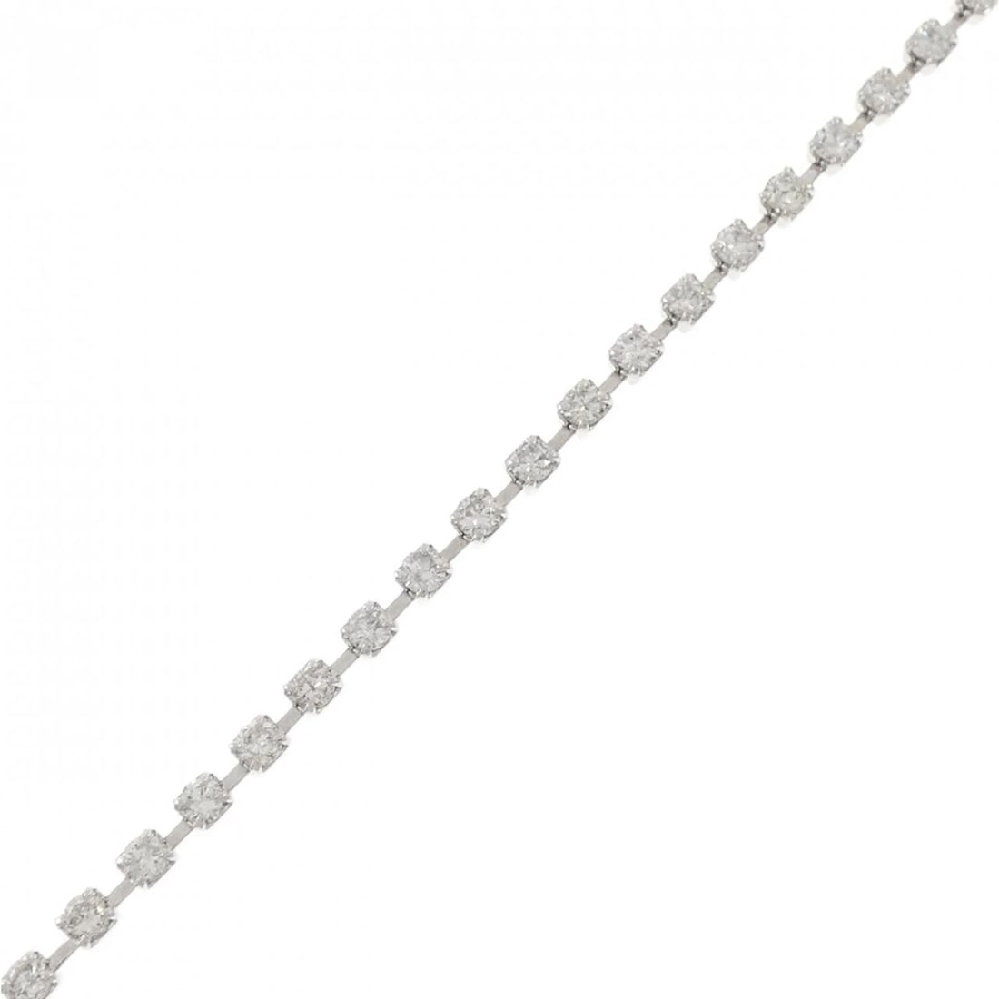 PT850 DIAMOND BRACELET: PT850 Diamond Bracelet Brand: Unbranded Type/Style: Diamond Bracelet Material: PT850, Main Stone Natural Color: silver Size: 18cm Actual Size Max width approx.: 1.8mm Accessories: None Accessories