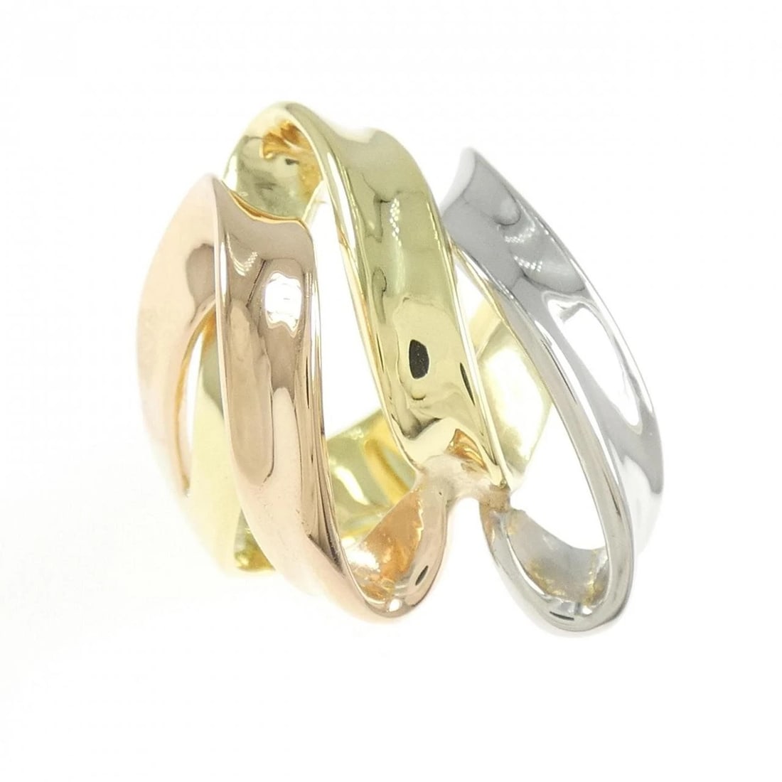 K18YG/PT900/K18PG RING: K18YG/PT900/K18PG ring Brand: Unbranded Type/Style: ring Material: K18YG/PT900/K18PG, Color: YG,PG,Silver Size: US 5 1/4 Accessories: None Accessories Notice: When purchasing pre-owned goods, please