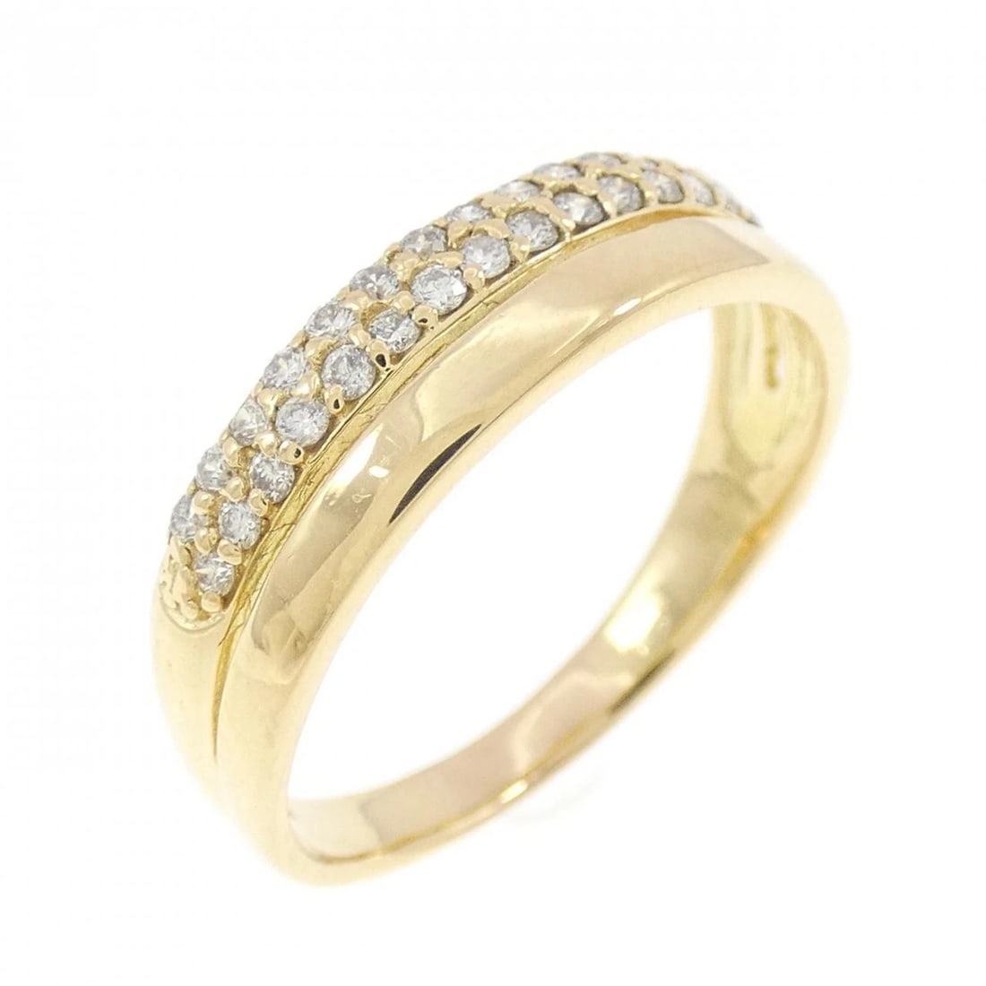 K18YG DIAMOND RING: K18YG Diamond Ring Brand: Unbranded Type/Style: Diamond Ring Material: 18K Yellow Gold, Color: Yellow Gold Size: US 6 1/4 Accessories: None Accessories Notice: When purchasing pre-owned goods, please