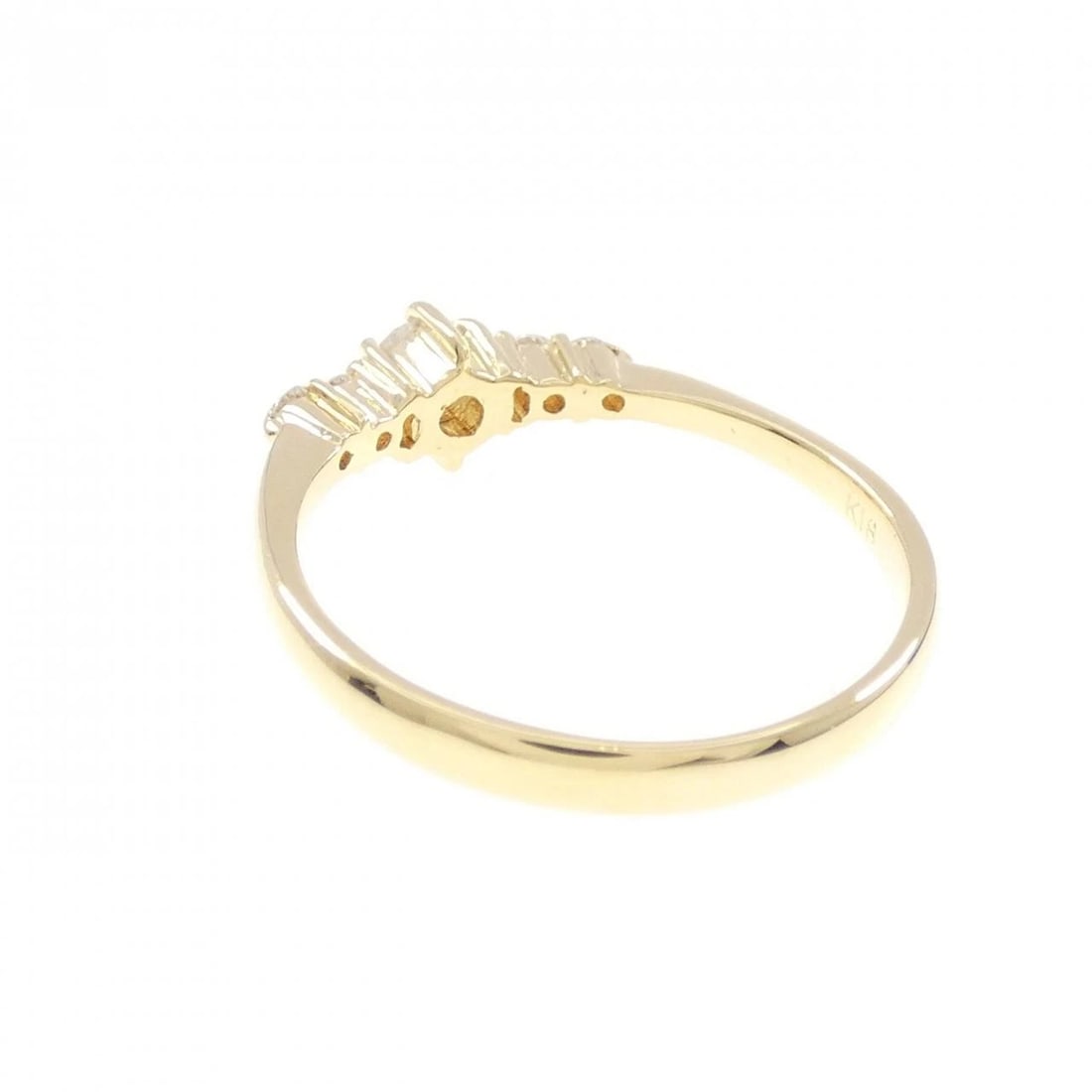 K18YG DIAMOND RING - 3