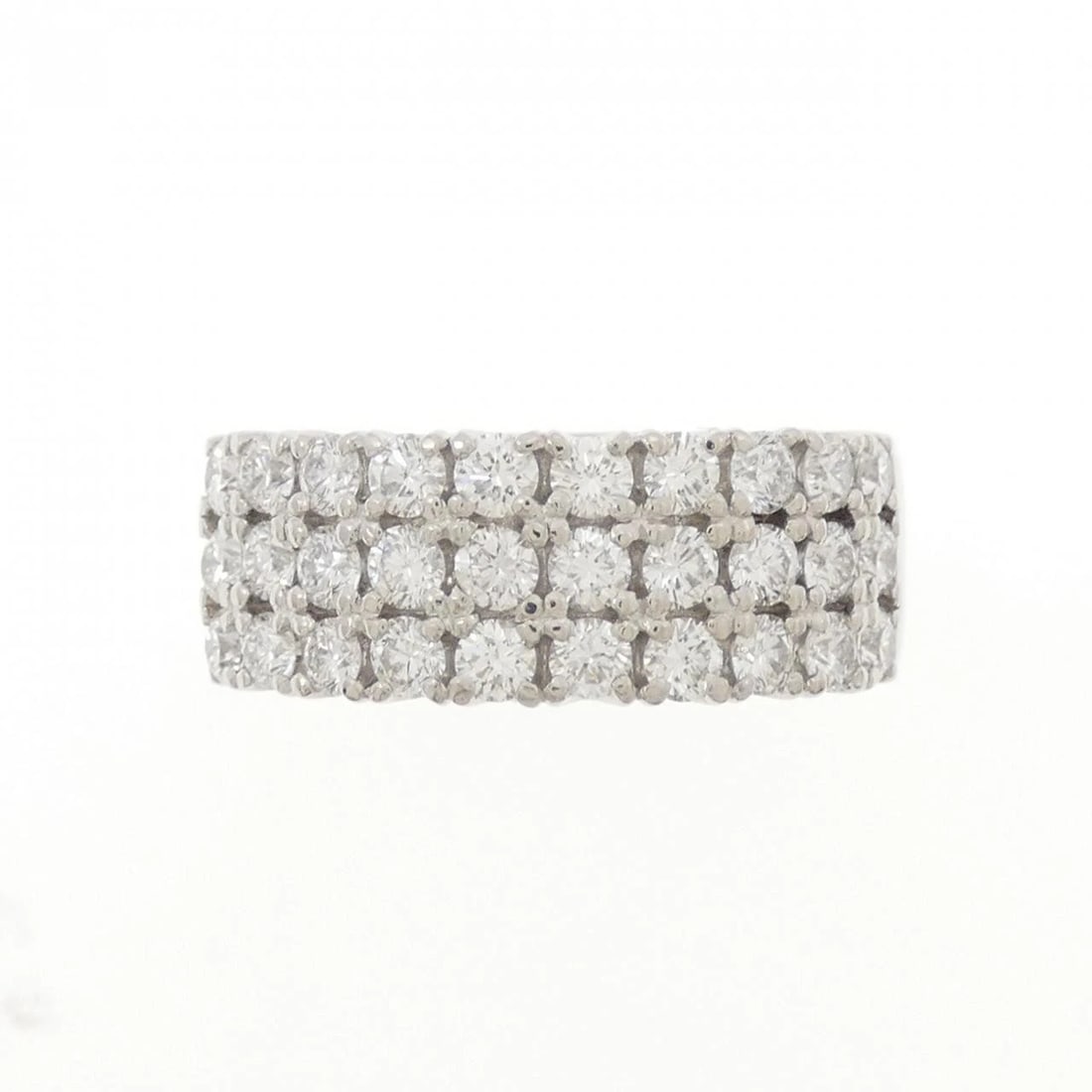 PT900 DIAMOND RING: PT900 Diamond Ring Brand: Unbranded Type/Style: Diamond Ring Material: PT900, Main Stone Natural Color: silver Size: US 5 1/4 Accessories: None Accessories Notice: When purchasing pre-owned goods,