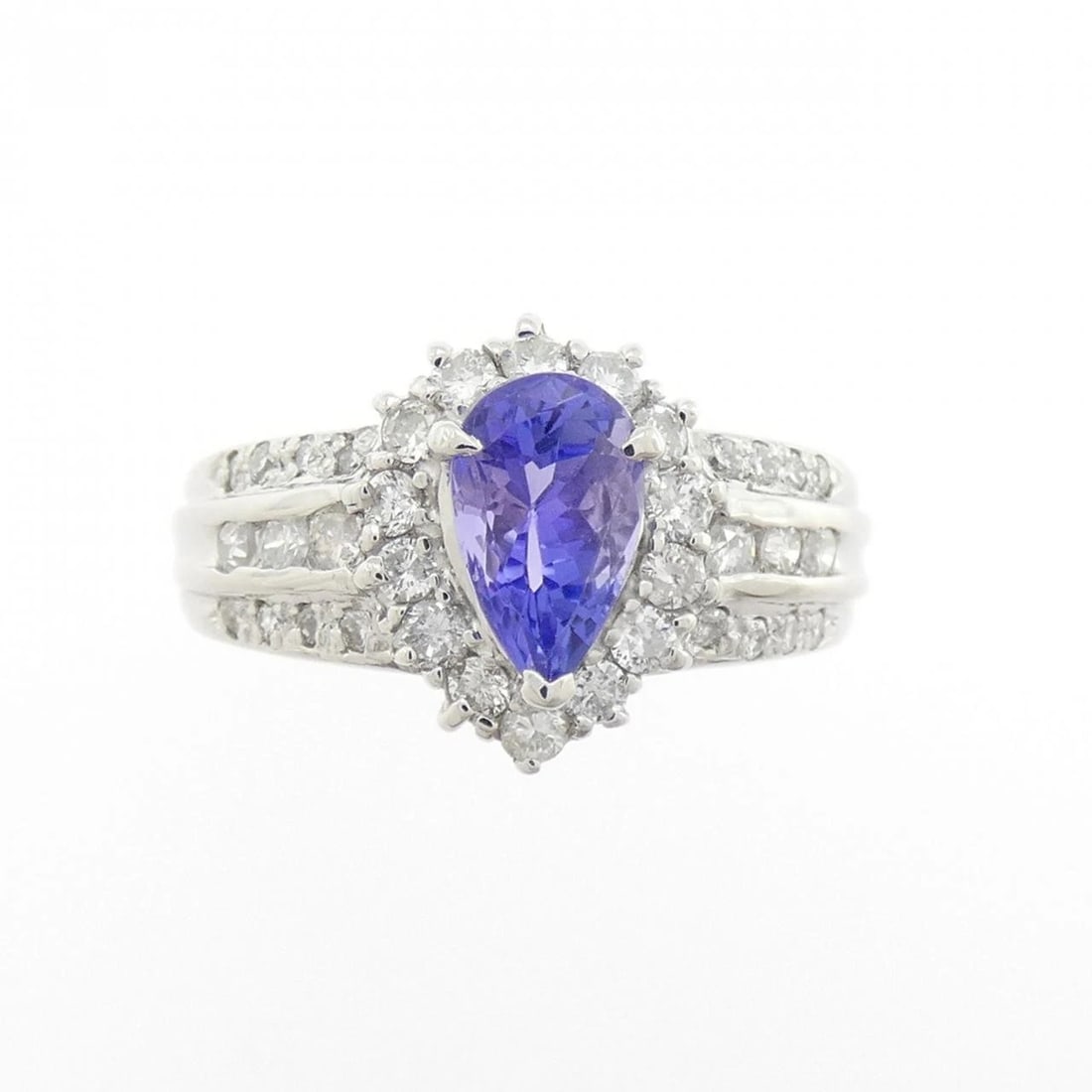 PT900 TANZANITE RING - 2