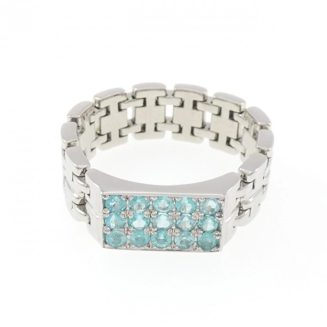 PT900 PARAIBA TOURMALINE RING,: PT900 Paraiba tourmaline ring, Brand: Unbranded Type/Style: Paraiba Tourmaline Ring Material: PT900, Main Stone Paraiba Tourmaline Color: Silver Size: US 12 1/2 Accessories: None Accessori