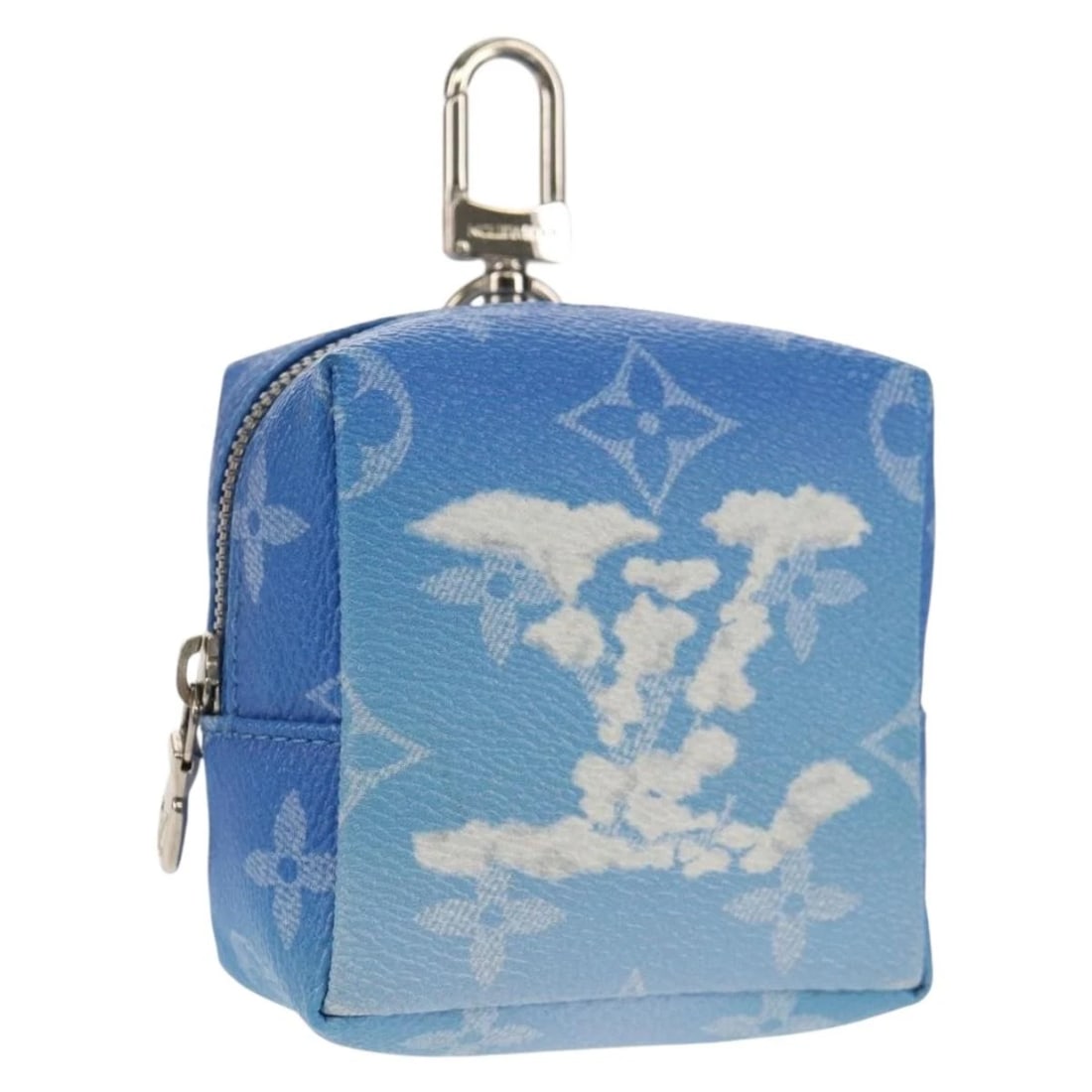 LOUIS VUITTON MONOGRAM CLOUDS BIJOUX SAC SQUARED POUCH BLUE: LOUIS VUITTON Monogram Clouds Bijoux Sac Squared Pouch Blue Brand: LOUIS VUITTON Type/Style: Pouch Material: Monogram Canvas Color: Monogram,Blue Size: Size(Inch)W3.1 x H3.1 x D2.0inch(Approx) Acc