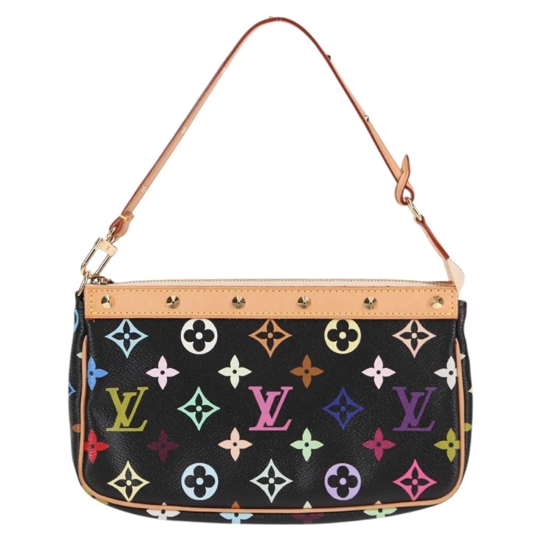 LOUIS VUITTON MONOGRAM MULTICOLOR POCHETTE AESSOIRES BLACK (1 of 7)