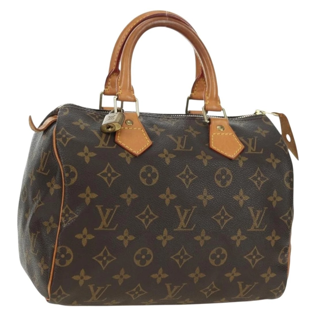 LOUIS VUITTON MONOGRAM SPEEDY 25 HAND BAG: LOUIS VUITTON Monogram Speedy 25 Hand Bag Brand: LOUIS VUITTON Type/Style: Hand Bag Material: Monogram Canvas Color: Monogram Size: Size(Inch)W9.8 x H7.5 x D5.9inch(Approx) Accessories: None <