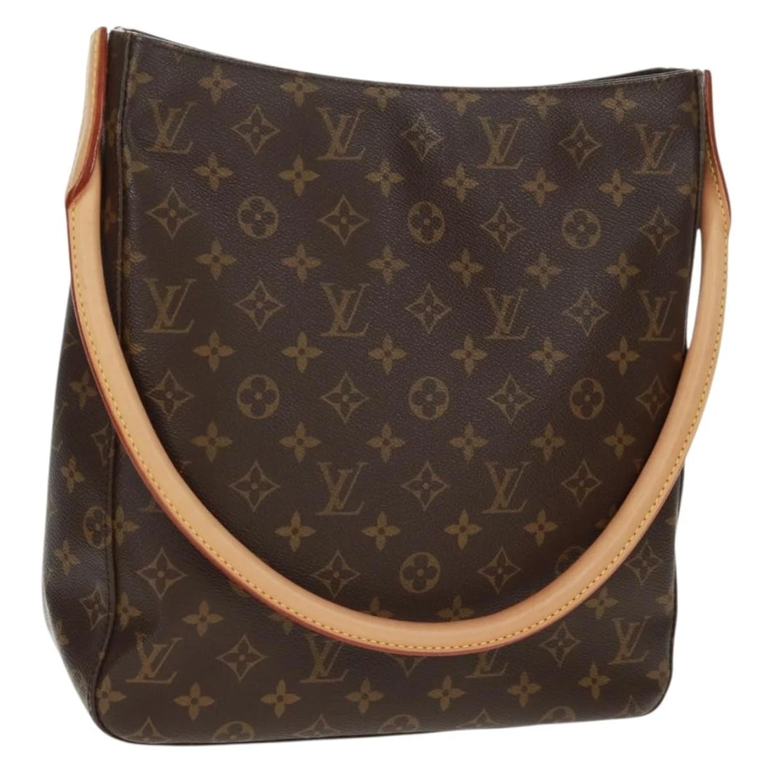 LOUIS VUITTON MONOGRAM LOOPING GM SHOULDER BAG: LOUIS VUITTON Monogram Looping GM Shoulder Bag Brand: LOUIS VUITTON Type/Style: Shoulder Bag Material: Monogram Canvas Color: Monogram Size: Size(Inch) W11.4 x H12.6 x D4.3inch(Approx) Accessories