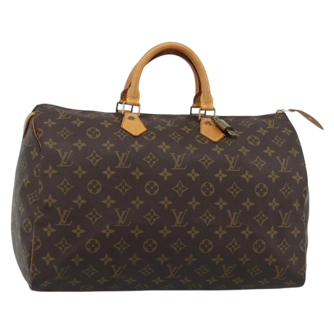 LOUIS VUITTON MONOGRAM SPEEDY 40 HAND BAG: LOUIS VUITTON Monogram Speedy 40 Hand Bag Brand: LOUIS VUITTON Type/Style: Hand Bag Material: Monogram Canvas Color: Monogram Size: Size(Inch)W15.7 x H9.8 x D7.5inch(Approx) Accessories: None
