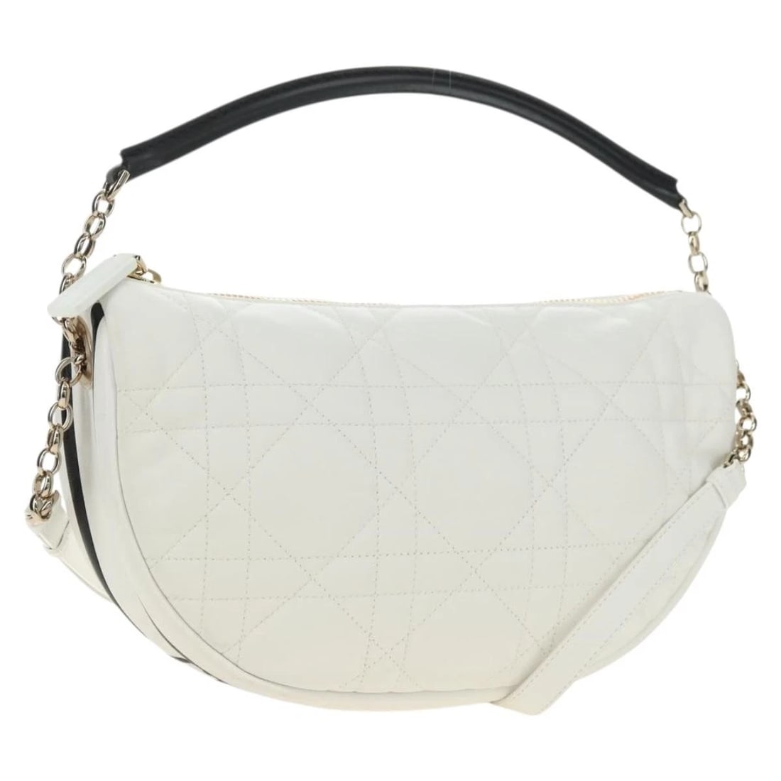 CHRISTIAN DIOR CANAGE VIBE SHOULDER BAG LAMB SKIN 2WAY WHITE GOLD: Christian Dior Canage Vibe Shoulder Bag Lamb Skin 2way White Gold Brand: Christian Dior Type/Style: Shoulder Bag Material: Lamb Skin Color: White,Gold Size: Size(Inch)W10.6 x H7.1 x D2.4inch(Approx) H