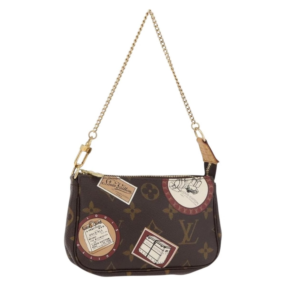 LOUIS VUITTON MONOGRAM PATCH MINI POCHETTE AESSOIRES POUCH: LOUIS VUITTON Monogram Patch Mini Pochette Aessoires Pouch Brand: LOUIS VUITTON Type/Style: Accessory Pouch Material: Monogram Canvas Color: Monogram Size: Size(Inch)W5.5 x H3.5 x D1.2inch(Approx)