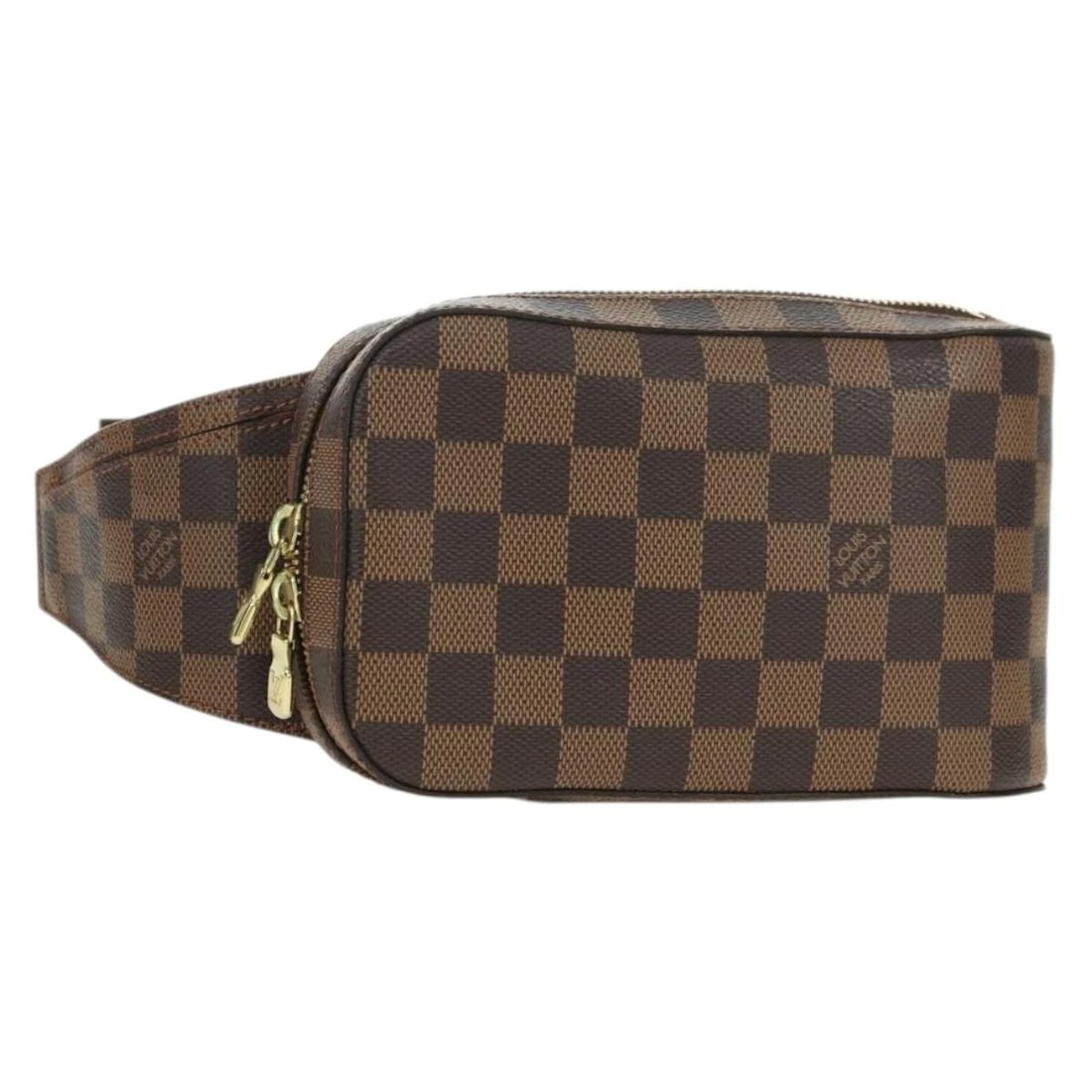 LOUIS VUITTON DAMIER EBENE GERONIMOS SHOULDER BAG: LOUIS VUITTON Damier Ebene Geronimos Shoulder Bag Brand: LOUIS VUITTON Type/Style: Shoulder Bag Material: Damier Ebene Canvas Color: Damier Ebene Size: Size(Inch)W4.7 x H7.9 x D2.0inch(Approx)