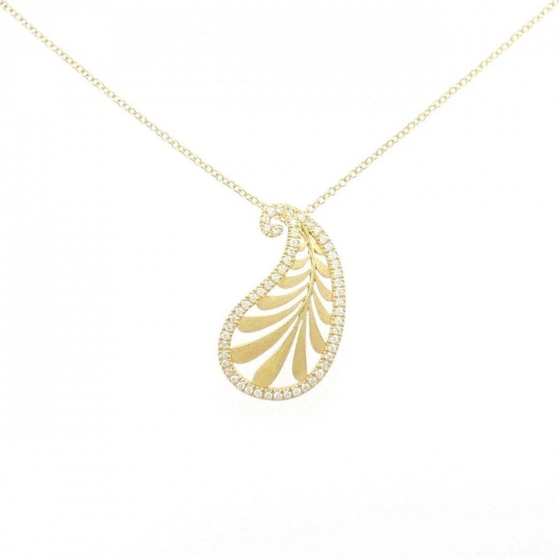 TIFFANY&CO. DIAMOND NECKLACE: TIFFANY&Co. Diamond Necklace Brand: TIFFANY&Co. Type/Style: TIFFANY&Co. Necklace Material: 750 yellow gold, Main Stone Natural Color: yellow gold Size: Lenght 41cm Actual Size Pendant Length approx.