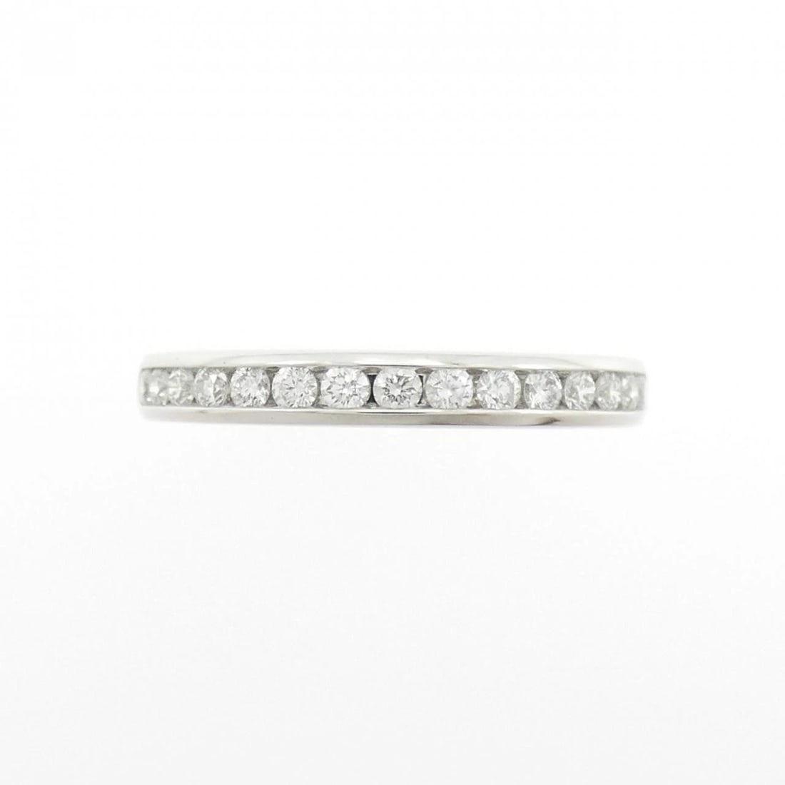 TIFFANY & CO. HALF CIRCLE CHANNEL SETTING RING: TIFFANY & Co. Half Circle Channel Setting Ring Brand: TIFFANY&Co. Type/Style: TIFFANY & Co. Ring Material: Platinum950, Main Stone natural Color: Silver Size: US 5.5 Accessories: None Acce