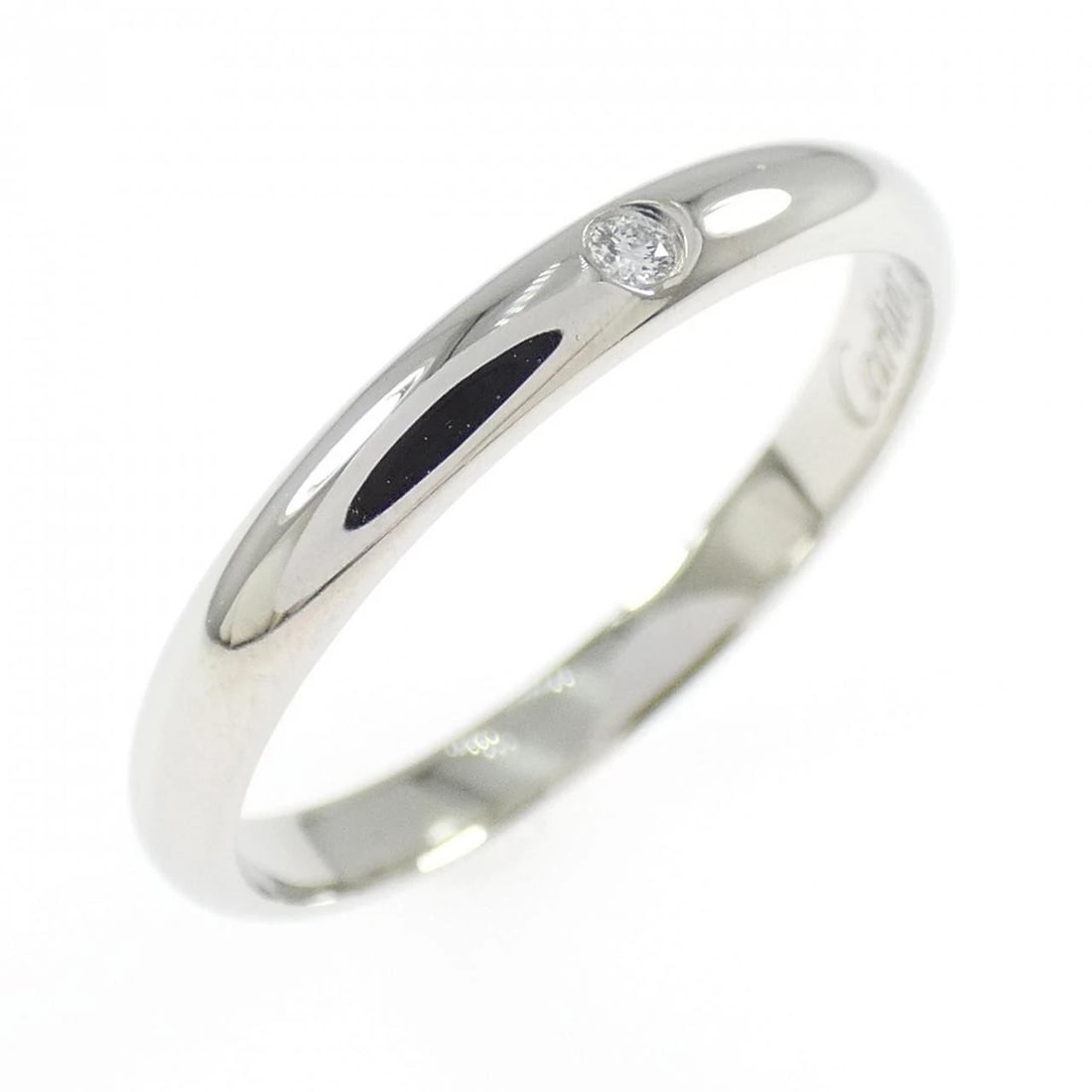 CARTIER WEDDING RING: Cartier Wedding Ring Brand: CARTIER Type/Style: Cartier Ring Material: Platinum950, Main Stone Natural Color: Silver Size: US 7 Accessories: None Accessories Notice: When purchasing pre-ow
