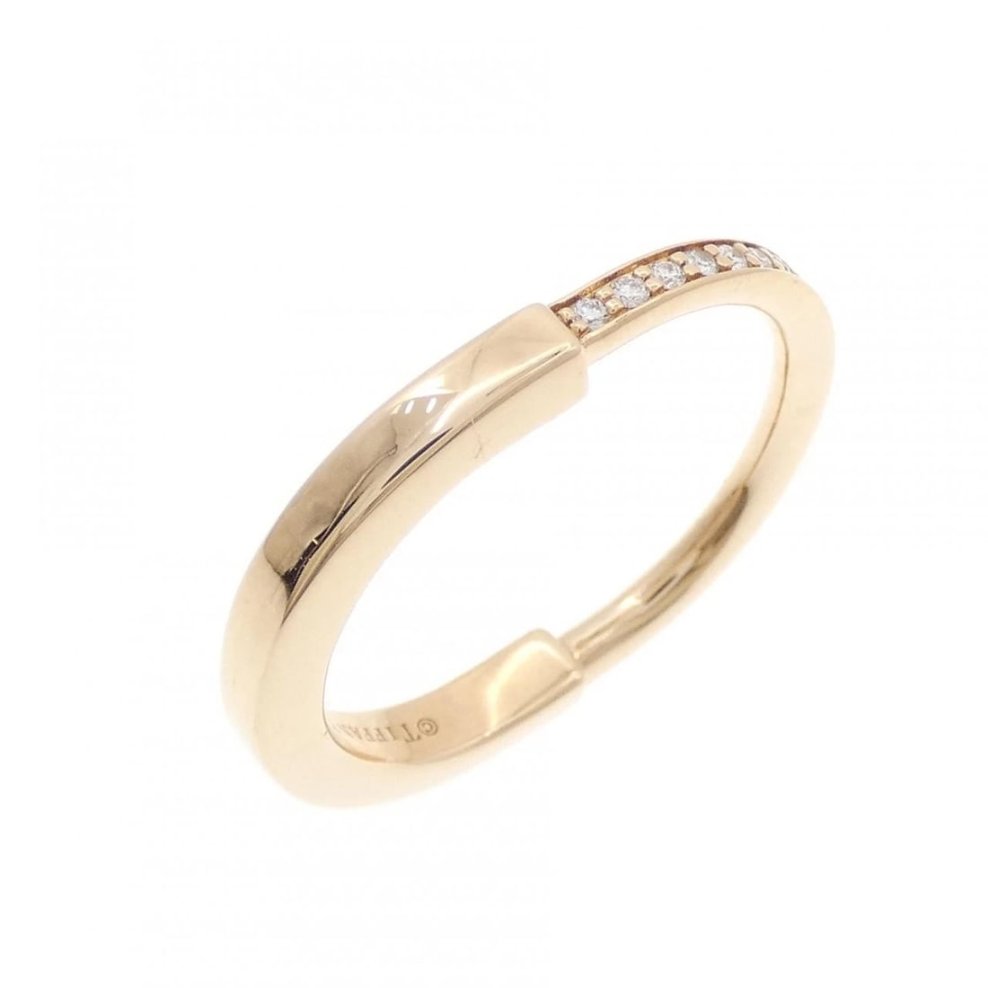 TIFFANY&CO. ROCK RING: TIFFANY&Co. Rock Ring Brand: TIFFANY&Co. Type/Style: TIFFANY & Co. Ring Material: 750 Pink Gold, Main Stone Natural Color: Pink Gold Size: US 7 3/4 Accessories: None Accessories Notice: When