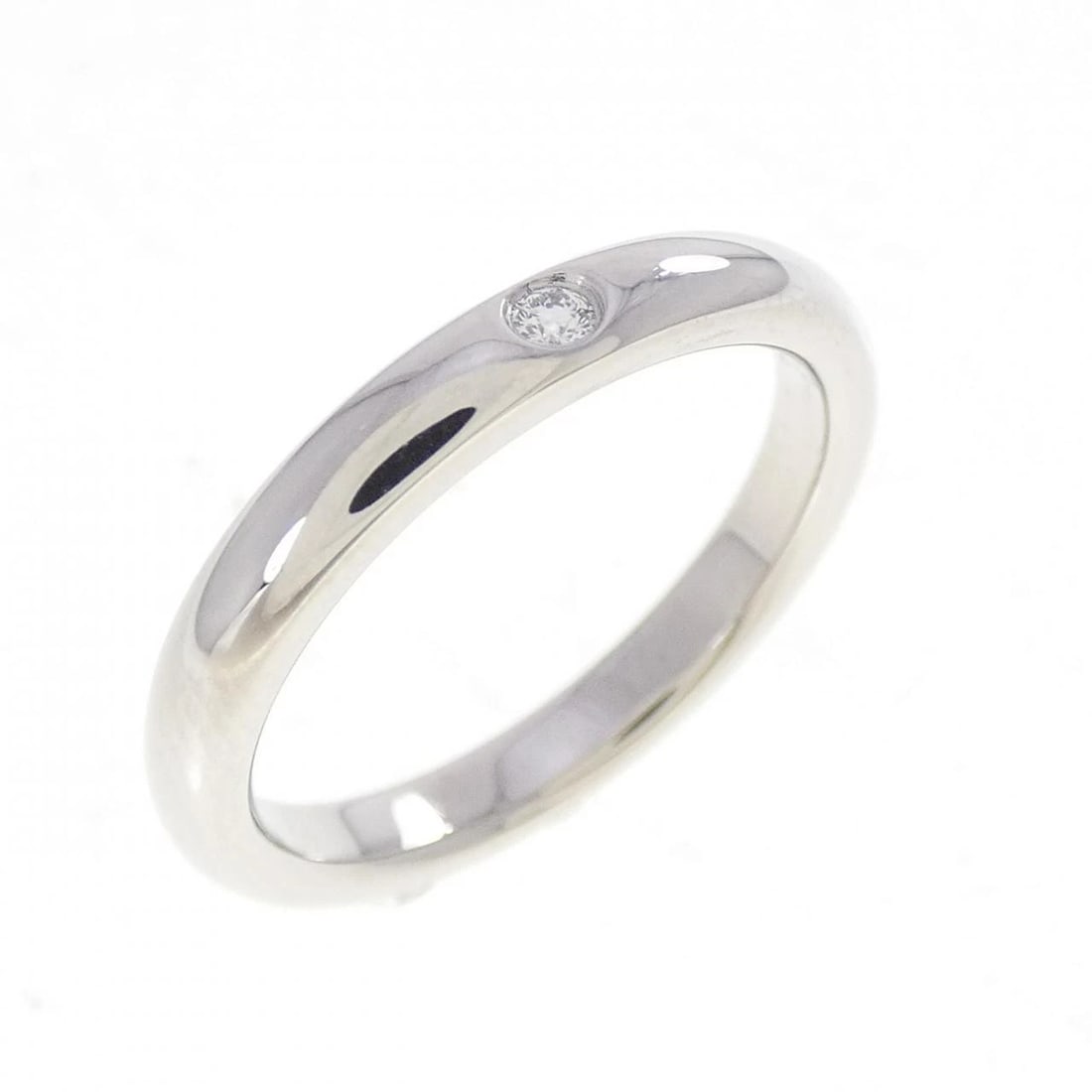 TIFFANY&CO. STACKING BAND RING: TIFFANY&Co. Stacking Band Ring Brand: TIFFANY&Co. Type/Style: TIFFANY & Co. Ring Material: Platinum950, Main Stone Natural Color: Silver Size: US 5 Accessories: None Accessories Notice: When