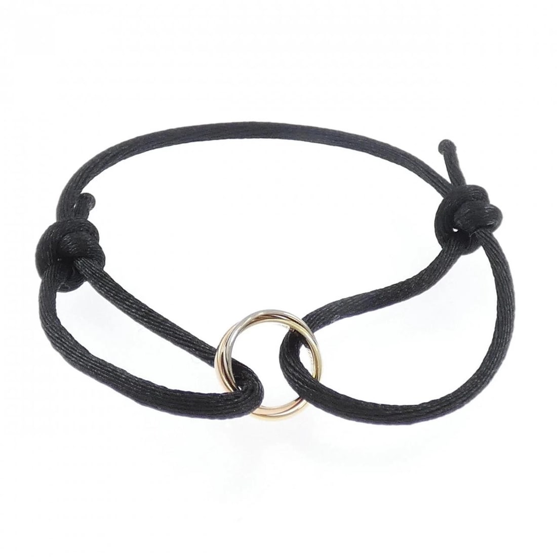 CARTIER TRINITY CORD BRACELET: Cartier Trinity cord bracelet Brand: CARTIER Type/Style: Cartier Bracelets Material: 750 Yellow Gold/750 White Gold/750 Pink Gold, Color: Yellow Gold/ White Gold/ Pink Gold Size: Actual Size Max