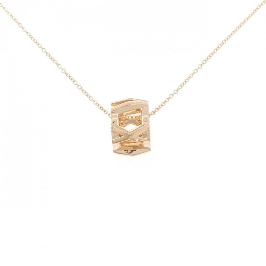 TIFFANY & CO. ATLAS X OPEN NECKLACE: TIFFANY & Co. Atlas X Open Necklace Brand: TIFFANY&Co. Type/Style: TIFFANY&Co. Necklace Material: 750 Pink Gold, Color: pink gold Size: Length 40?45cm Actual Size Pendant Length approx. x width approx